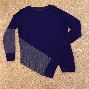 St. John Royal Blue Knit Top